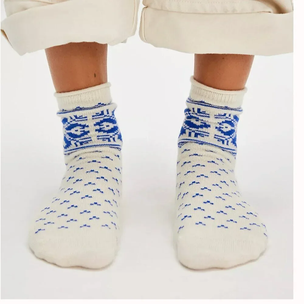 NWT Free people Cashmere Fairisle Socks BUNDLE